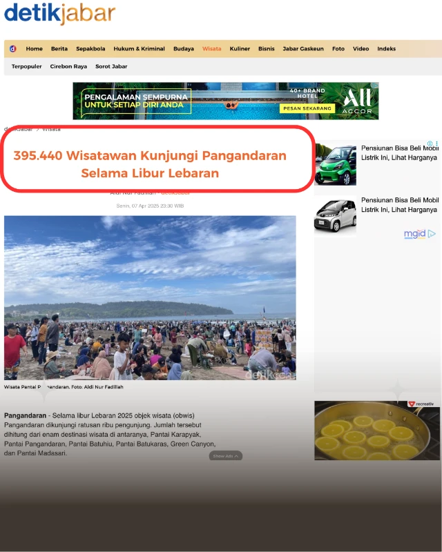 Pemandangan Pantai Pangandaran